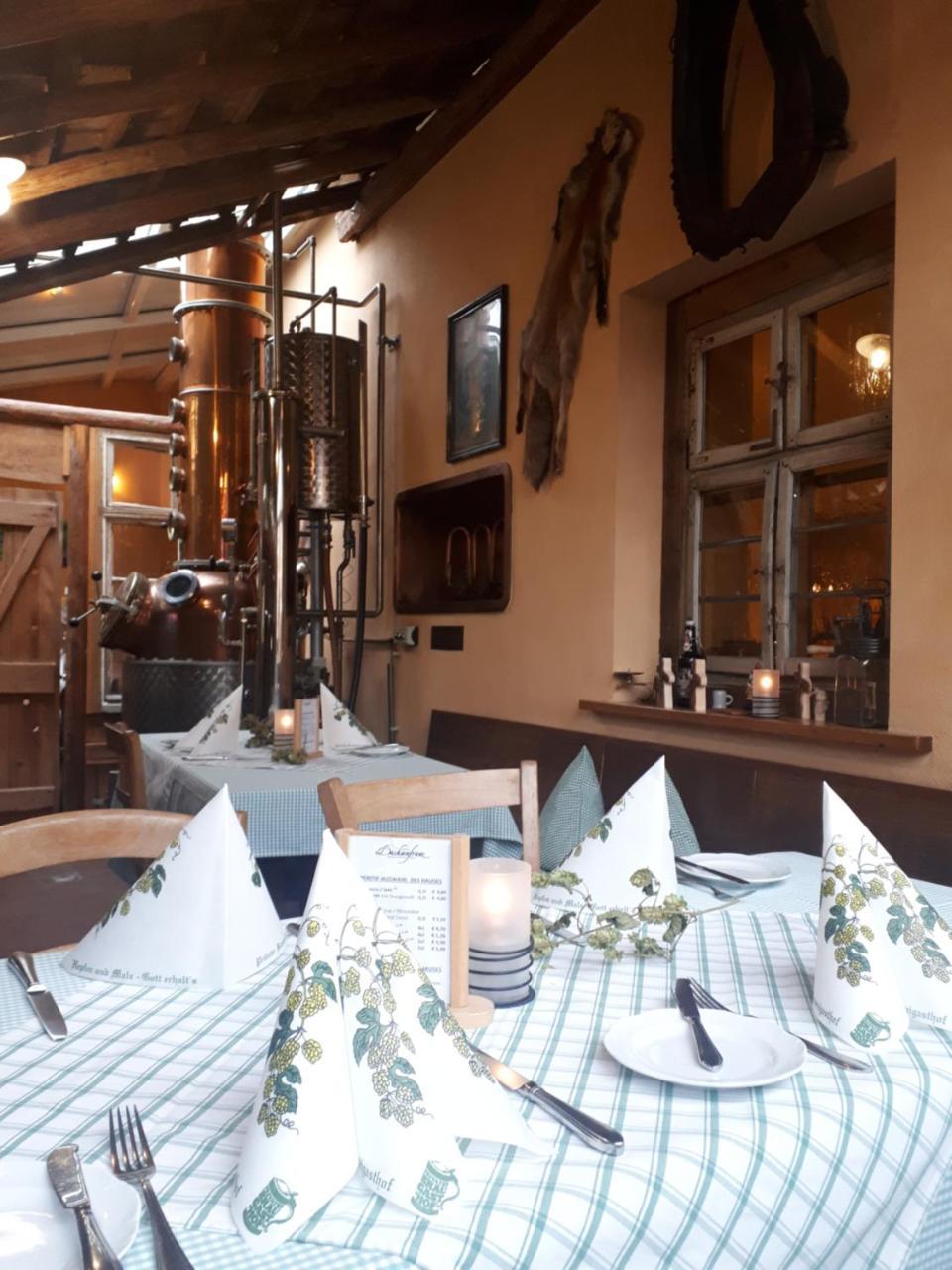 Brauereigasthof Dachsenfranz Zuzenhausen Bagian luar foto